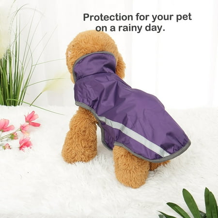 Dog Jacket Polyester Warm Coat Wind Resistant for Pet Vest Winter Outdoor Sports Walking Purple,