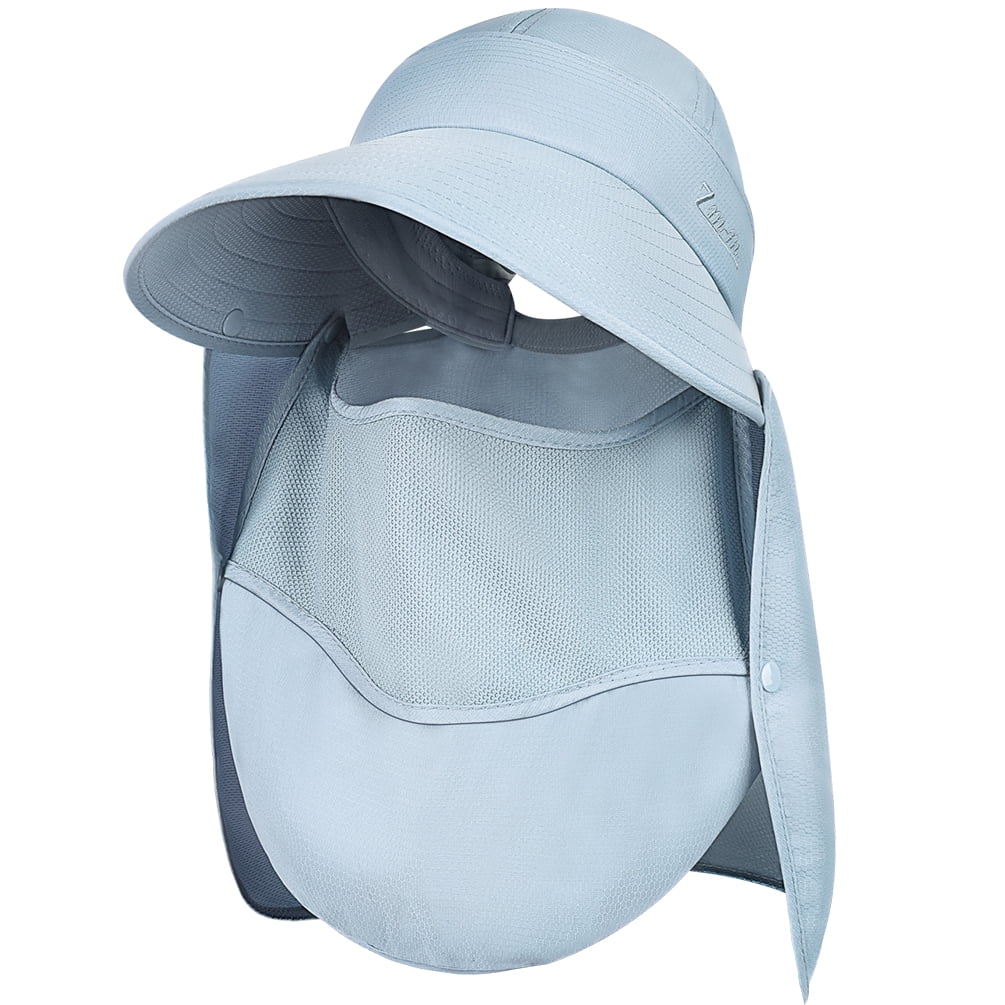 Foldable Fishing Cap Sun Hat with Sun Protection Face Neck Flap for Women Girls