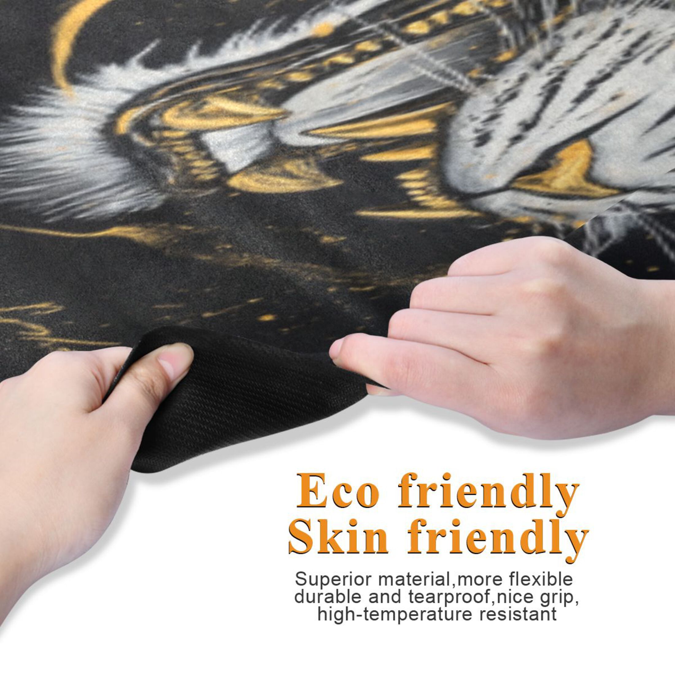 BZSMCE Yoga Mat Women Fitness Mat Fury Of The Tiger Pattern