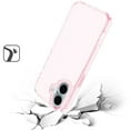 thumbnail image 2 of For iPhone 16 6.1 inch Sturdy Ultra Thick 3mm Transparent Hybrid Case Cover - Pink, 2 of 3