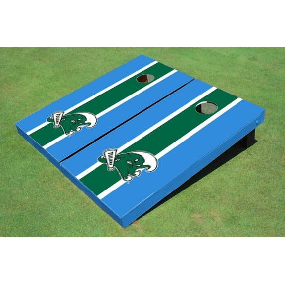 Tulane University Green and Unci  Matching Long Stripe Cornhole Boards
