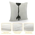 thumbnail image 4 of Chilfamy Arrow Throw Pillow Cover Adventure Awaits Quote Decoration Home Decorative Throw Pillow Case Cushion Cover for Sofa Couch, 18x18in, 4 of 5