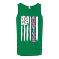 thumbnail image 2 of Survivor Awareness Flag Awareness Mens Graphic Tank Top, Kelly, Medium, 2 of 3