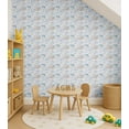 thumbnail image 4 of S4Sassy Peel & Stick Vinyl Wallpaper, Jungle Sketch Print Wallpaper Contact Paper Waterproof - Blue, 25"X 240", Textured Finish, Removable Walls Covering For Kids Room Wall Decor, Baby Room, Playroom, 4 of 8