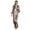 Khaki, variant on CAIXIA Mother Of The Bride Dresses Elegant Sparkling Sequin Long Sleeve Slit Dress For Women Fall Winter Loose Fit Comfortable Party And Daily Wear