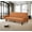 Orange, variant on Convertible Sofa Bed with Adjustable Backrest 3 Positions, Convertible Sleeper Sofa, Folding Sofa Bed for Living Room and Small Spaces, 72" Orange with Armrest