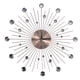 thumbnail image 1 of Reloj de pared grande de oro rosa con diseño de cielo estrellado, silencioso, de alta precisión y amplia aplicabilidad. Requiere batería AA., 1 of 14
