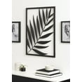 thumbnail image 6 of Kate and Laurel Malak Modern Leaf Metal Plaque, 22 x 28, Black, Industrial Metalwork Tropical Art for Wall Decor, 6 of 7