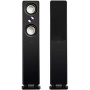 Fluance Reference High Performance 3-Way Floorstanding Loudspeakers with Down-firing 8 Subwoofers for 2-Channel Stereo Listening or Home Theater System - Black Ash/Pair (XL8F)