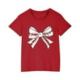 thumbnail image 2 of RXIRUCGD T-shirt Imprimé Halloween pour Enfants Garçons Filles Mode Mignon Col Rond Manches Courtes (Rouge, Taille: 3 Ans), 2 of 4