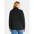 thumbnail image 3 of Time and Tru Women's Fuzzy Cardigan Sweater, Lightweight, Sizes XS-XXXL, 3 of 5