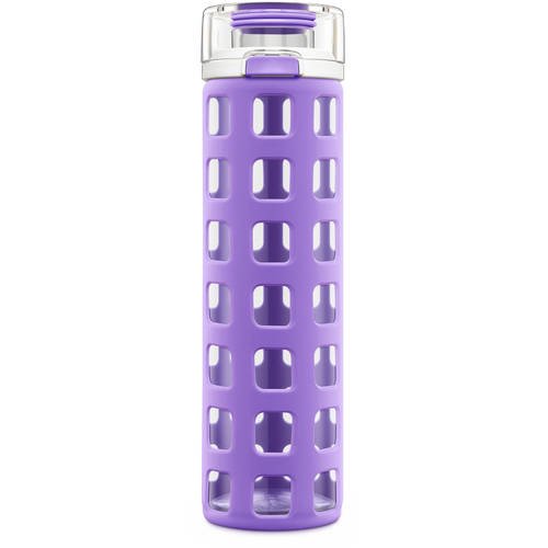Ello Syndicate BPAFree Glass Water Bottle with Flip Lid, 20 oz