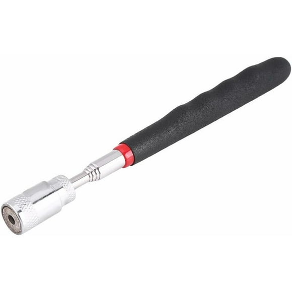 Outil de ramassage de boule de pétanque, outil de ramassage magnétique flexible rétractable avec lumière LED, écrous et vis rétractables, outil de ramassage magnétique