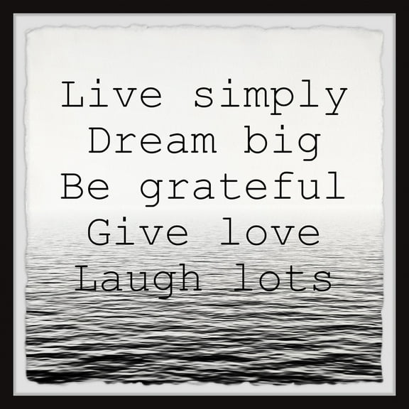 Marmont Hill Dream Big and Be Grateful Framed Painting Print