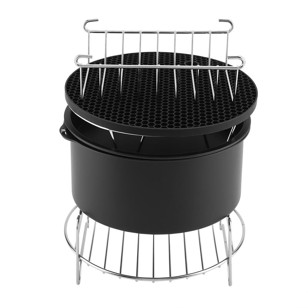 Tebru 6 in 1 Multifunctional Air Fryer Accessories Set Kit Parts Metal