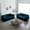 Blue, variant on 2 - Piece Living Room Set, 2 Pieces Upholstered Loveseat and Couch for Home Office Lounge, Sofa Set of 2, 2-Piece (2+2 Seat) Couch Set for Living Room (White)