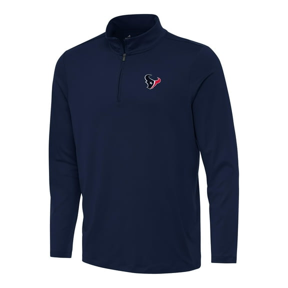 Men's Antigua Navy Houston Texans Reprocess Quarter-Zip Top