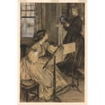 thumbnail image 2 of Albert Sterner 11x14 Black Ornate Wood Framed Double Matted Museum Art Print Titled: Lady Tranmore and Mary Lyster (1904), 2 of 5