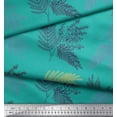 thumbnail image 3 of Soimoi Blue Heavy Canvas Fabric Berries Leaves Fabric Prints By Yard 58 Inch Wide, 3 of 3