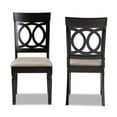 thumbnail image 2 of Lucie Modern and Contemporary Sand Fabric Upholstered 2-Piece Dining Chair Set Set, 2 of 8