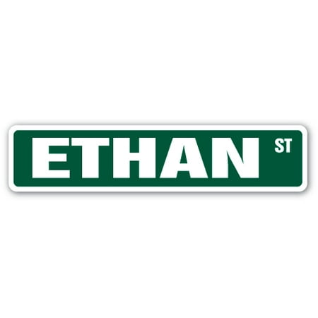 Boy Street Sign - ETHAN Street Sign Childrens Name Room Sign | Indoor/Outdoor | 24