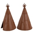 thumbnail image 3 of Tipis indios clásicos Toy Playset BMC, color marrón, 13 x 8 cm, 3 unidades, 3 of 5