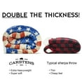 thumbnail image 5 of Carstens, Inc Carstens Wrangler Stars & Stripes USA American Flag Sherpa Fleece 54x68 Throw Blanket, 54" x 68", White, 5 of 7