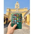 thumbnail image 3 of Kit Portapasaporte Macassar Verde con 193 Pines de Banderas del Mundo, 3 of 6