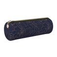 thumbnail image 1 of Disketp Navy Dark Blue Estuche Organizador de Lápices de Cuero, Estuche de Oficina con Cremallera para Bolígrafo y Lápiz, 1 of 6