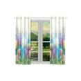 thumbnail image 2 of MKHERT Painting Flower Window Curtain Kitchen Curtains Window Treatments 26x39 inch,Set of 2, 2 of 3