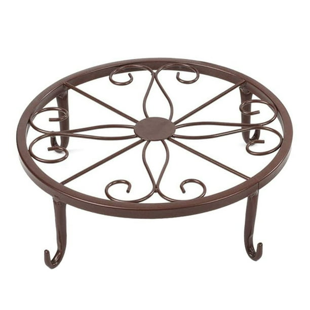 Soporte clásico para maceta de Metal, arte del hierro, Base para maceta, estante para decoración del hogar para interiores y exteriores
