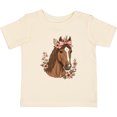 thumbnail image 3 of Inktastic Horse Girl Flowered Cute Girls Baby T-Shirt, 3 of 5