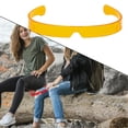 thumbnail image 4 of Fashionable Chic V-shaped Rimless Women Men 400 Protect Ultralight Orange, 4 of 8