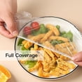 thumbnail image 4 of Large Plastic Bowl Covers ,Food Pack of Disposable Bowl Covers Elastic Food Covers Stretch, Transparent Plastic Covers for Bowls, Elastic Food Cover Plastic, Elastic Bowl Covers, 4 of 5