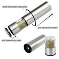 thumbnail image 3 of EASTIN Electric Salt/ Pepper Grinder - Automatic, Refillable, Battery Operated Stainless Steel Spice Mills with Light - One Handed Push Button Peppercorn Grinders and Sea Salt Mills, 3 of 5