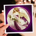 thumbnail image 7 of 3drose, Easter Angel Textured, 6 Greeting Cards with Envelopes, 7 of 7