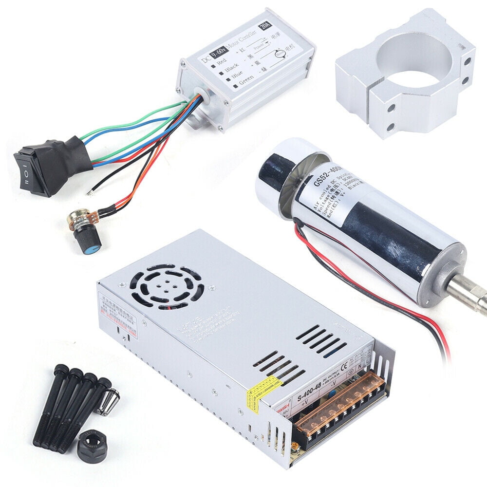 CNCEST 400W Singlephase Brushed Spindle Motor Kit For CNC Router