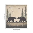 thumbnail image 3 of Bear Family Dishwasher Covers for The Front Magnetic,Vintage Forest Refrigerator Magnets Decoration,Reusable Dishwasher Cover Panel for Home Kitchen Decor 23x26 Inch, 3 of 6