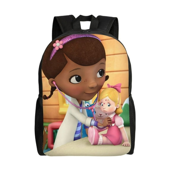 Doc Mcstuffins Backpack Casual Daypack Large Capacity Travel Work School Back Pack Novelty Book Bag Laptop Bag
