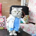 thumbnail image 4 of Disfraz de médico para perro y gato, ropa de médico para mascotas, disfraz de Halloween para perro y gato, disfraz de médico y enfermera, ropa vaquera para perro, ropa divertida para gato,, 4 of 5