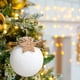 thumbnail image 4 of Adornos navideños, adornos navideños, regalos navideños, adornos navideños blancos, decoración para árbol de Navidad con conos, guirnalda para árbol de Navidad, decoración navideña de espuma blanca, a, 4 of 8