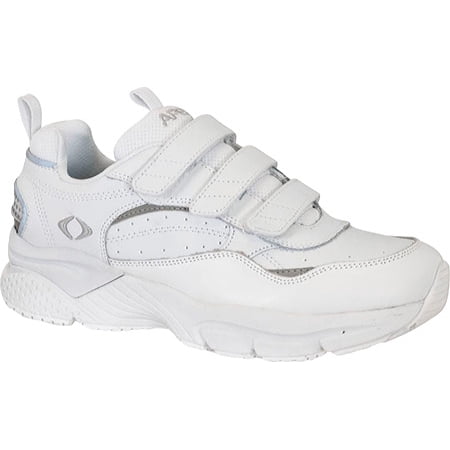 Velcro Sneaker - apex x923m men's athletic shoe: 13 x-wide (3e-4e) white velcro