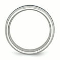 thumbnail image 2 of Incrustation de Fibre de Carbone Bleue en Acier Inoxydable Bague Polie Taille 10.5, 2 of 6
