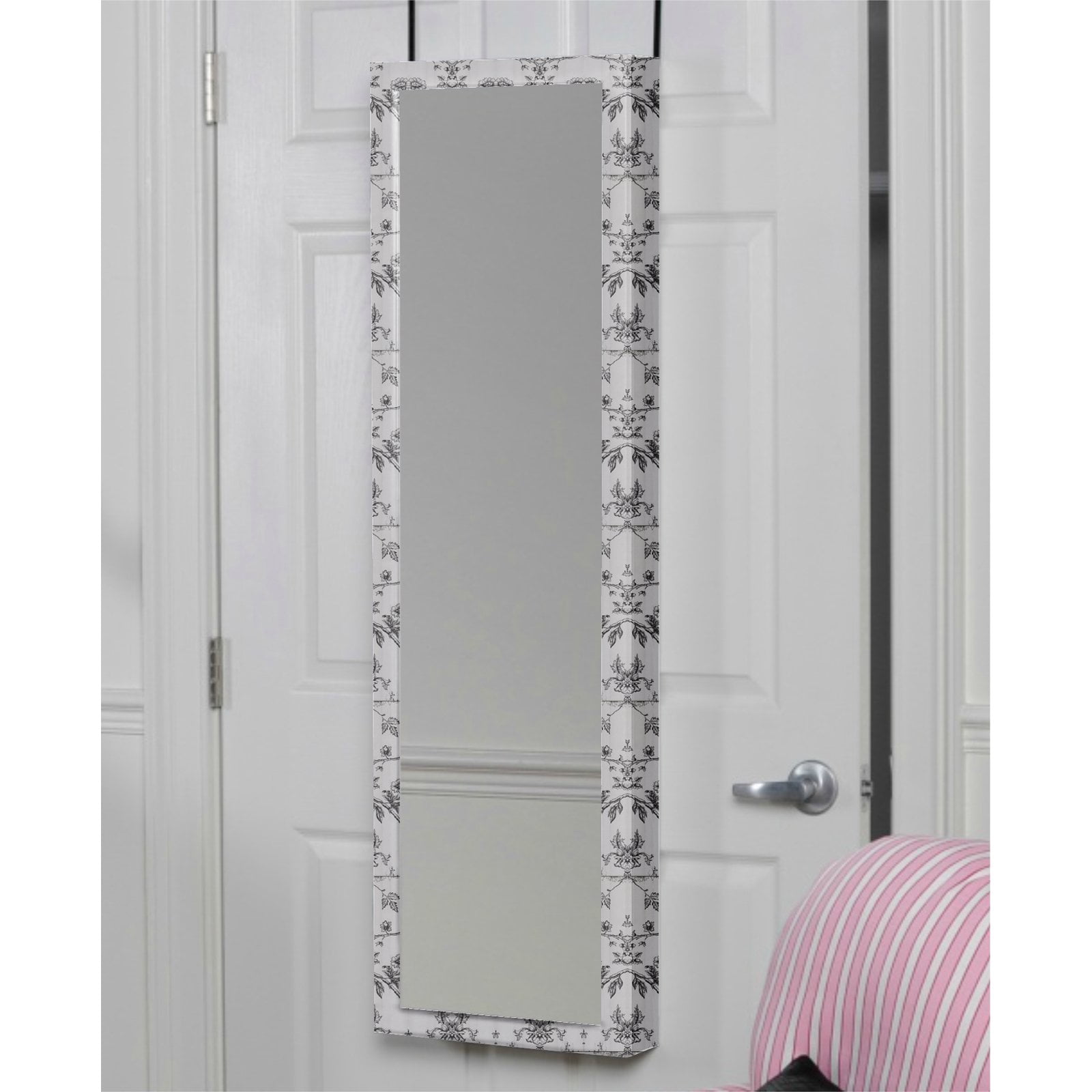 Mirrotek Plaza Astoria Over The Door Wall Mount Jewelry Armoire
