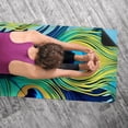 thumbnail image 5 of Peacock Feathers Gym Towels with Storage Bag, 72.8"x26.8" - Suitable for Yoga, Pilates, Fitness, etc. - Hot Yoga Towel and Yoga Mat Towel Included, 5 of 6