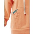 thumbnail image 4 of A2Y Women's Relax Fit Kangaroo Phone Pockets Hoodie Sweatshirts Peach M, 4 of 5