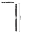 thumbnail image 1 of BTOER 1pcs PH2 Magnetic Screwdriver Bit Double Head PH2 Screwdriver Bits With Magnetic Ring Electric Screw Driver 65-110mm, 1 of 7