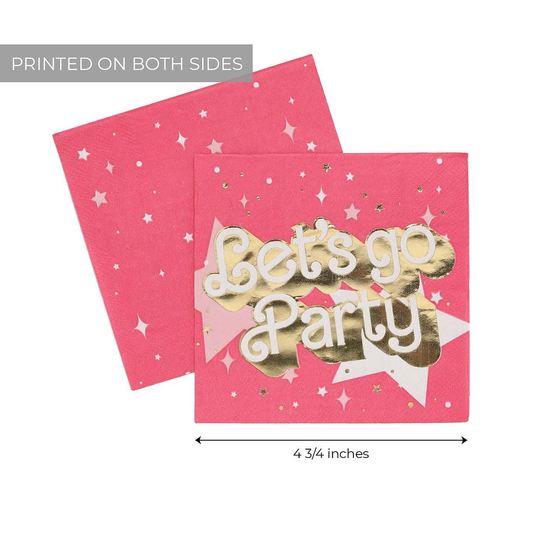 Canopy Street Lets Go Party Beverage Napkins
