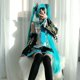 thumbnail image 4 of Hatsune MIKU Cosplay Anime Ropa Carnaval Fiesta de Halloween Traje de vestir Mujeres Vestido azul Peluca Estilo japonés Kawaii 2024, 4 of 5