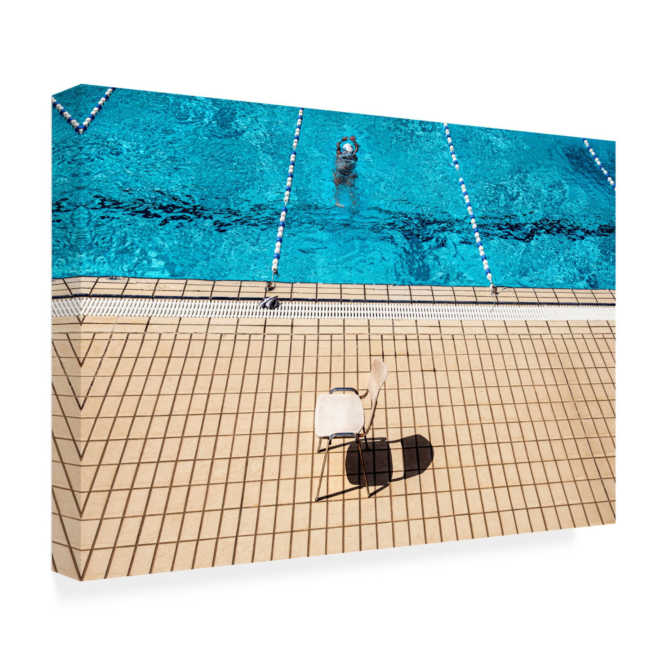 Trademark Fine Art Linda Wride at the pool Canvas Wall Art